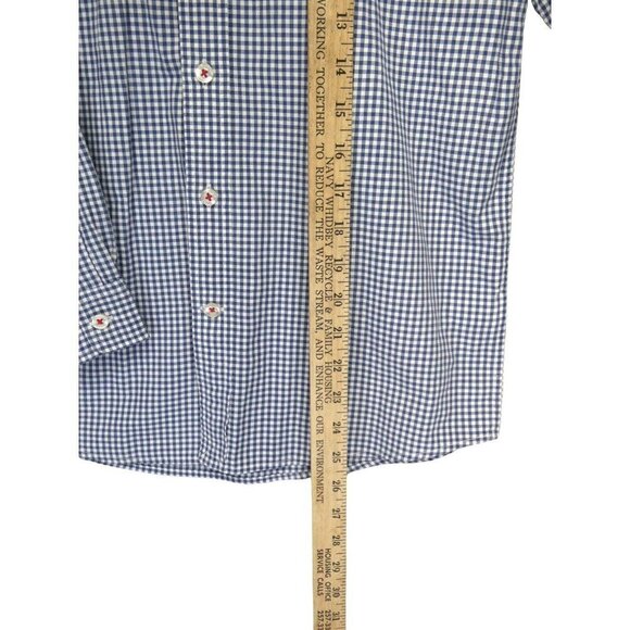 Vineyard Vines Whale Shirt Boys‎ M 12-14 Checkered Long Sleeve Button Down Youth - Picture 7 of 12